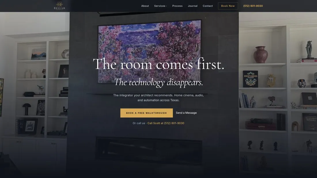 Bellah Audio website, Round Rock TX